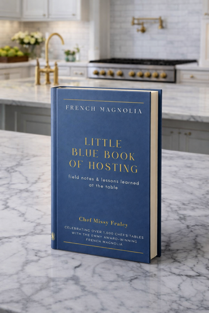 LITTLE BLUE BOOK OF HOSTING hire private chef